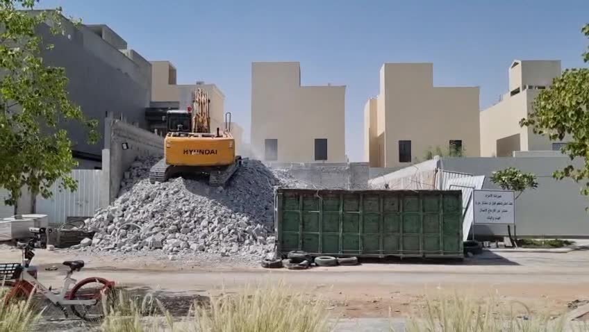 هدم عمائر وأبراج بالرياض